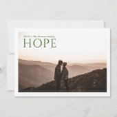 シンプルSERIF HOPE GREEN Water Color Back シーズンカード (正面)