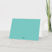 シンプルShiny I Love You Foil Greeting Card 箔グリーティングカード (裏面)