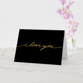 シンプルShiny I Love You Foil Greeting Card 箔グリーティングカード (蘭)