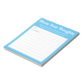 シンプルSky Blue Library / Business Comment Card ノートパッド (回転)