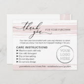 シンプルSmall Businessのインストラクション気に サンキューカード (正面/裏面)