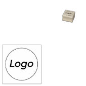 シンプルSmall Businessロゴカスタム ラバースタンプ (押印)