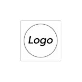 シンプルSmall Businessロゴカスタム ラバースタンプ (インプリント)