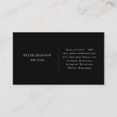 シンプルSocial Media Companyのロゴ（白黒） 名刺 (正面)