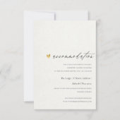 シンプルSQエレガントクラフトタイポグラフィ宿泊施設 招待状 (正面)