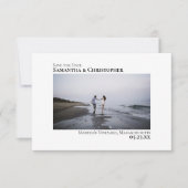 シンプルSymmetryモダン Minimalist Photo結婚's セーブザデート (正面)