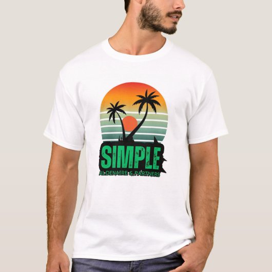 シンプルtシャ男性へツ tシャツ (正面)