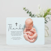 シンプルT&Pフォモダントクロスバプティスマ サンキューカード (スタンド正面)