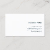 シンプルTextureエレガント Light Blue Consultant 名刺 (裏面)