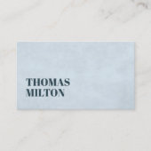 シンプルTextureエレガント Light Blue Consultant 名刺 (正面)