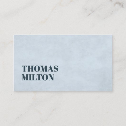 シンプルTextureエレガント Light Blue Consultant 名刺 (正面)