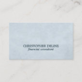 シンプルTextureエレガント Light Blue Consultant 名刺 (正面)