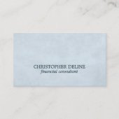 シンプルTextureエレガント Light Blue Consultant 名刺 (正面)