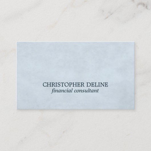 シンプルTextureエレガント Light Blue Consultant 名刺 (正面)