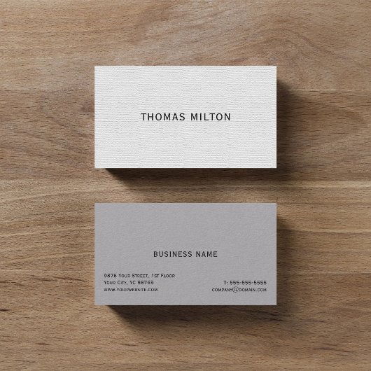 シンプルTextureコンエレガントサルタント 名刺