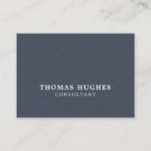 シンプルTexture Blueエレガント White Consultant 名刺 (正面)