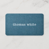 シンプルTexture Blueエレガント White Consultant 名刺 (正面)