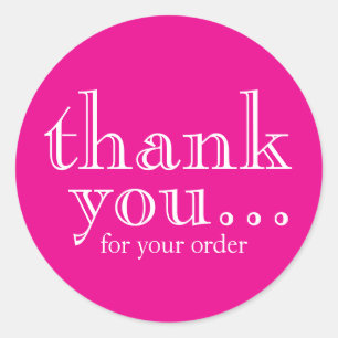 シンプルThank You Business Customer ラウンドシール
