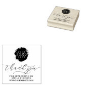 シンプルThank You Script Businessブランディングロゴ ラバースタンプ (押印)