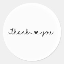 シンプルThank You Stickers (Small Business)