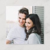 シンプルTimeless Sage Green Photoの結婚詳細 エンクロージャーカード (裏面)