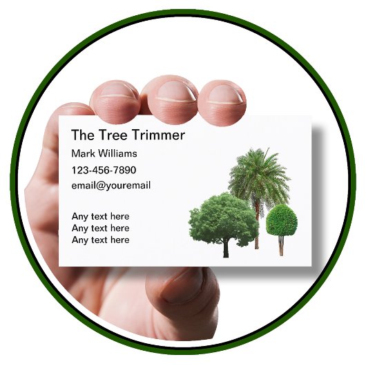 シンプルTree Trimming Service Business Card 名刺