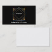 シンプルTriangle Sun Metallic Classy Business Card 名刺 (正面/裏面)