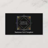 シンプルTriangle Sun Metallic Classy Business Card 名刺 (正面)