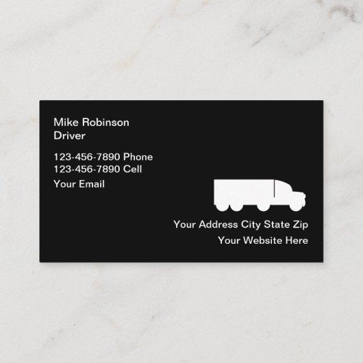 シンプルTruking Logo Budget名刺 名刺 (裏面)