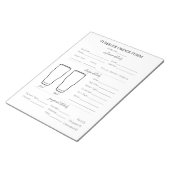 シンプルTumbler Mug Cupビジネス注文型枠一覧 ノートパッド (アングル)