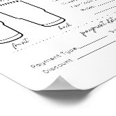 シンプルTumbler Mug Cupビジネス注文型枠一覧 ポスター (角)