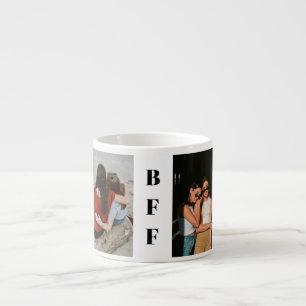 シンプルTwo最高の Friend BFF Photo パーソナライズされた エスプレッソカップ