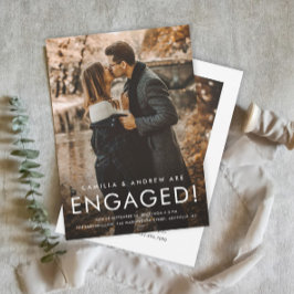 シンプルType 2フォト結婚婚約パーティ 招待状