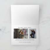 シンプルType 3おもしろいフォトクリスマス シーズンカード (内部)