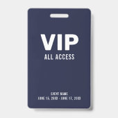 シンプルVIPオールアクセスパス イベントID バッジ (裏面)