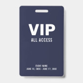 シンプルVIPオールアクセスパス イベントID バッジ (正面)