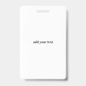 シンプルVIPオールアクセスパス コンサート名 イベント バッジ (裏面)