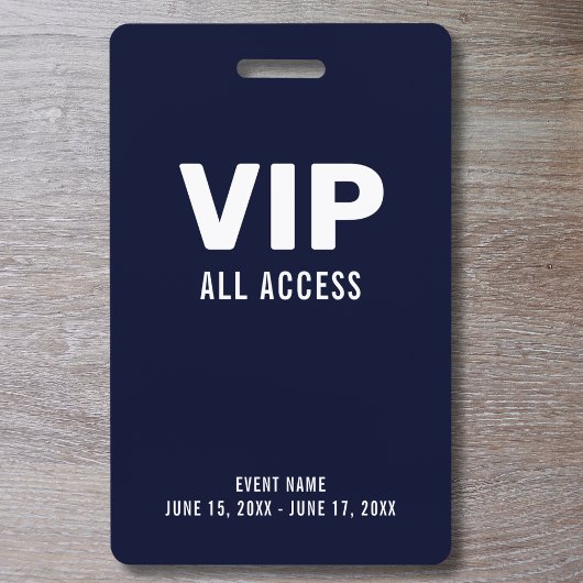 シンプルVIP All Access PassイベントID バッジ