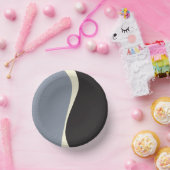 シンプルWaves 2 in Black, Gray and Cream ペーパーボウル (パーティー)