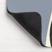 シンプルWaves 2 in Black, Gray and Cream マウスパッド (コーナー)