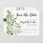 シンプルWebサイトで日付を保結婚存 (正面/裏面)