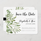 シンプルWebサイトで日付を保結婚存 (正面/裏面)