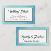 シンプルWebサイト結婚エンクロージャカード エンクロージャーカード (正面/裏面)