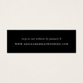 シンプルWebサイ結婚トRSVPカード (正面)