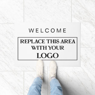 シンプルWelcome Business Logo Company Any Color ドアマット