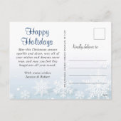 シンプルWhat a Year Christmas Greeting PHOTO シーズンポストカード (裏面)