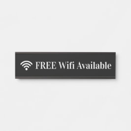 シンプルWifiがWifiシンボルと共に使用可能 サインプレート