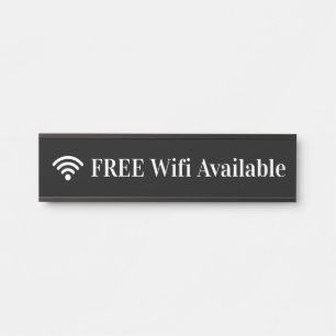 シンプルWifiがWifiシンボルと共に使用可能 サインプレート