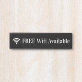 シンプルWifiがWifiシンボルと共に使用可能 サインプレート (正面)