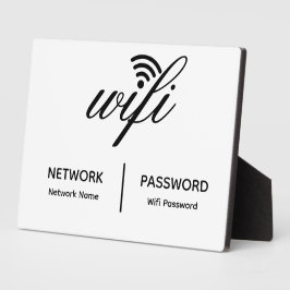 シンプルWifiネッエレガントトワークのパスワード情報テーブルトップ フォトプラーク